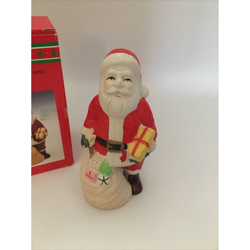 Vintage Hand Painted Christmas Santa Figurine Ahbra Cale Item No. 50795